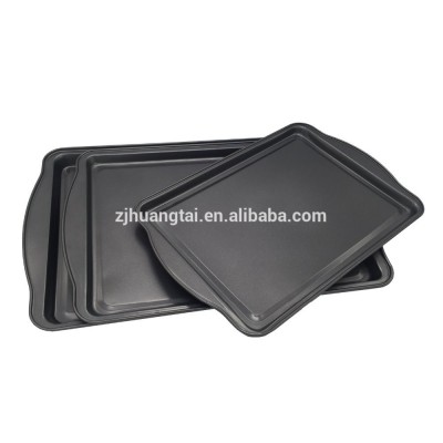 Non stick carbon steel cookie tray sheet set cake mould of bakeware